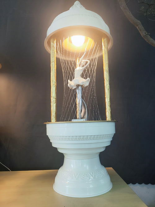 70s Cinnamon Rain Lamp, Retro Oil Rain Lamp– Ballet-dancer – Rainfall  lamp，Vintage Table lamp,  Suitable for bedrooms, Living Rooms and Stores