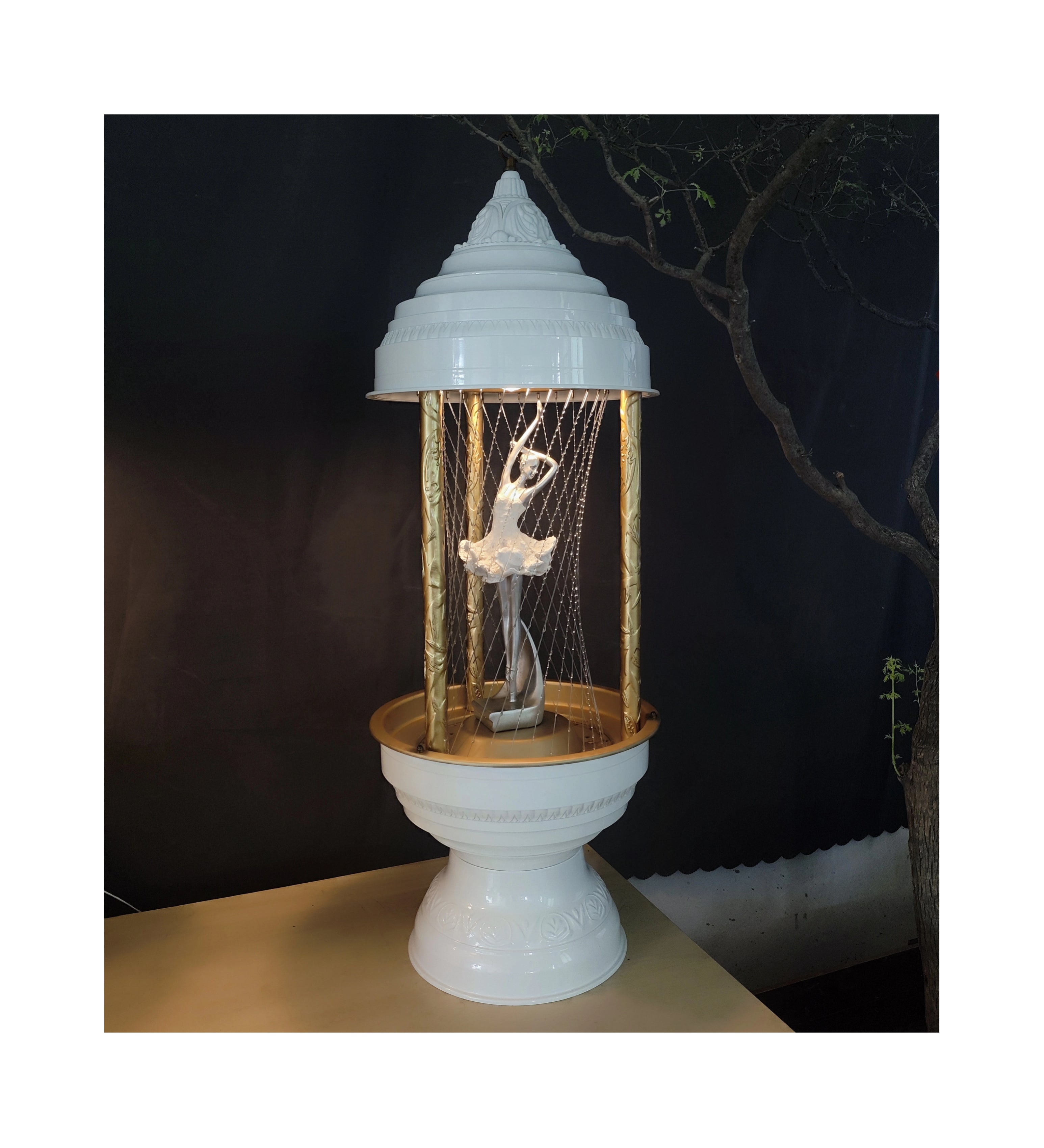 70s Cinnamon Rain Lamp, Retro Oil Rain Lamp– Ballet-dancer – Rainfall  lamp，Vintage Table lamp,  Suitable for bedrooms, Living Rooms and Stores