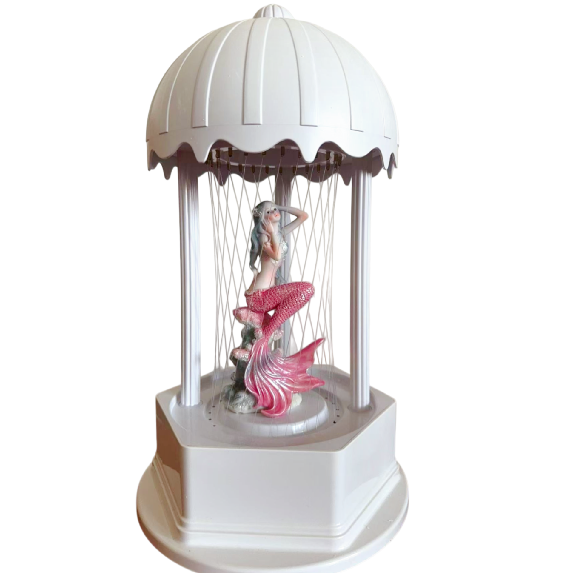 MINI Oil Rain Lamp - Pink mermaid，Retro oil rain  lamp for table, suitable for wedding stores and gifts