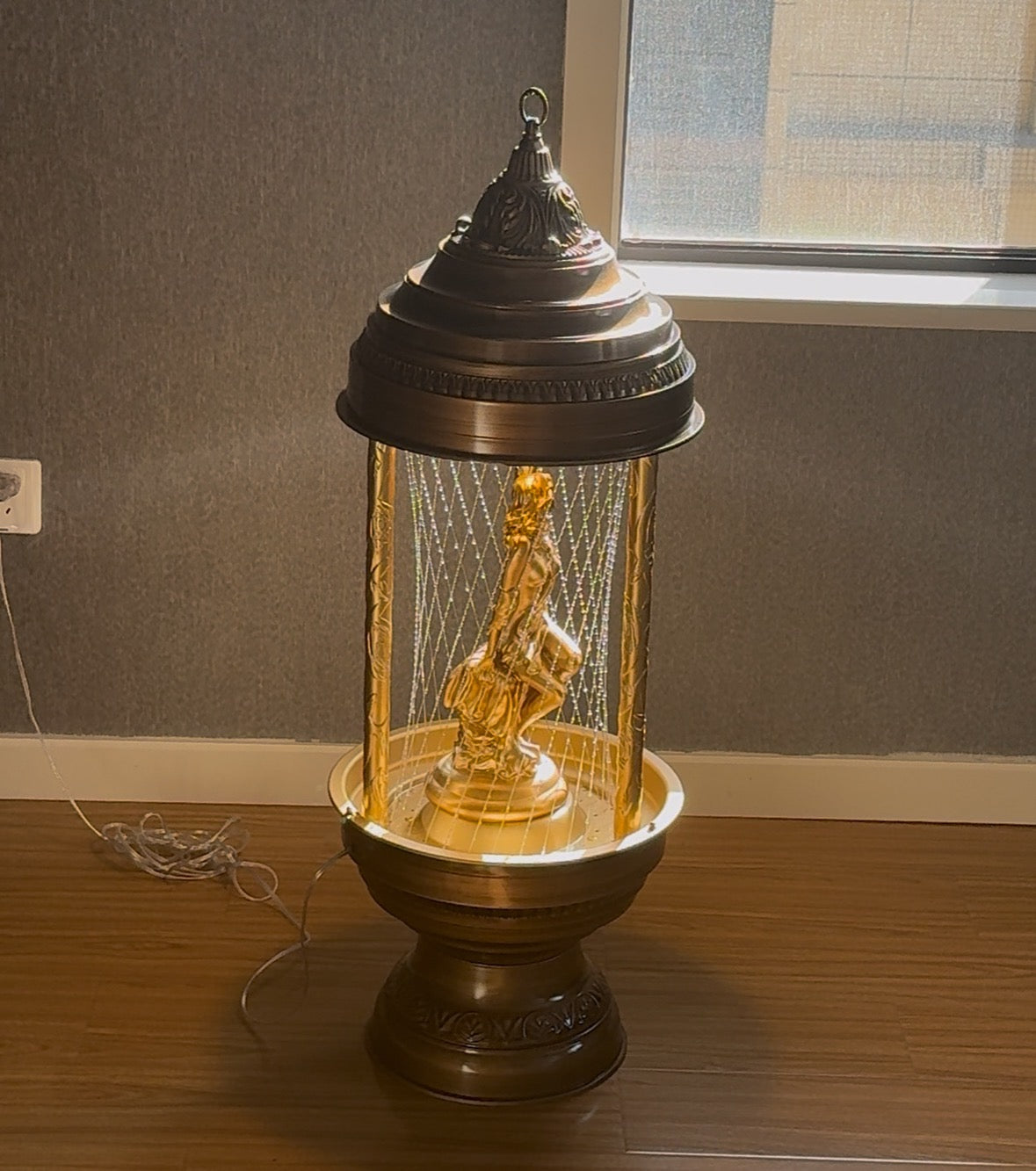 Retro Oil Rain Lamp– Mermaid– Rainfall Indicator lamp，Vintage Table lamp,  Suitable for bedrooms, Living Rooms and Stores
