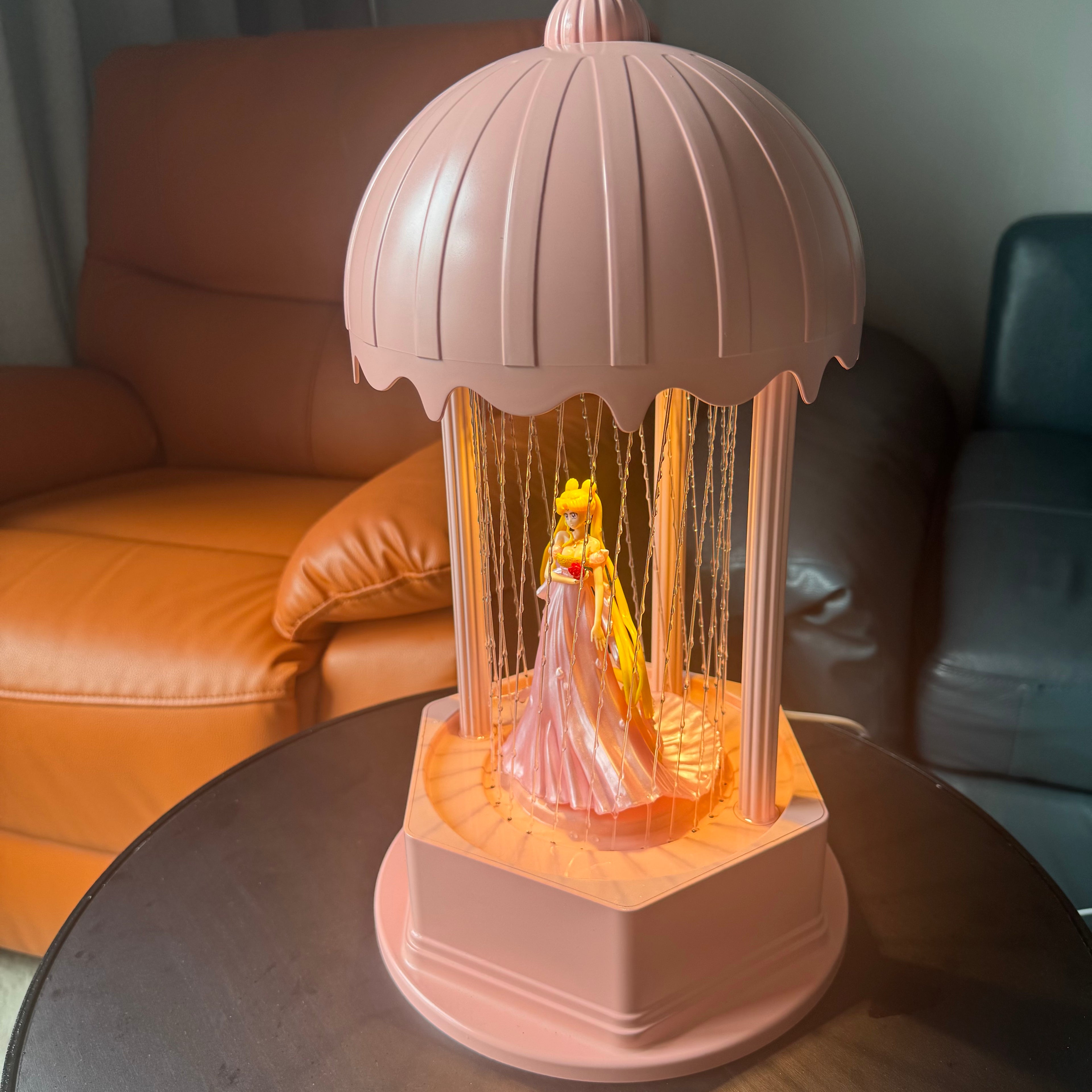 MINI Oil Rain Lamp - Pink Serene Princess，Retro oil rain  lamp for table, suitable for wedding stores and gifts