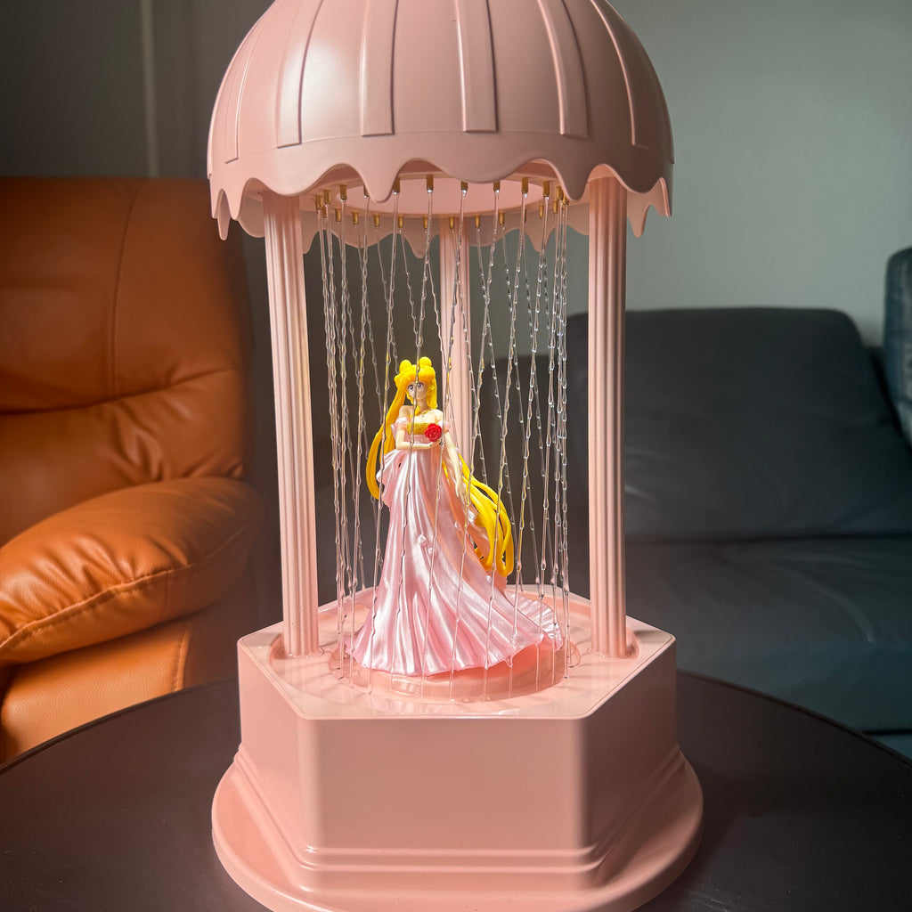 MINI Oil Rain Lamp - Pink Serene Princess，Retro oil rain  lamp for table, suitable for wedding stores and gifts