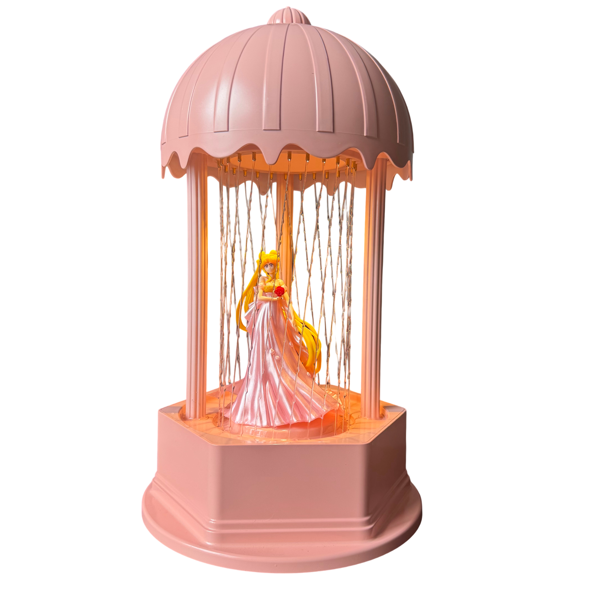 MINI Oil Rain Lamp - Pink Serene Princess，Retro oil rain  lamp for table, suitable for wedding stores and gifts
