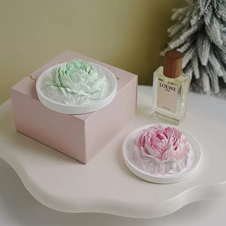 Peony Flower Gypsum Aromatherapy Desktop Decorative Item  Gift Diffuser Stone Aromatherapy Small-Scale Souvenir Gift