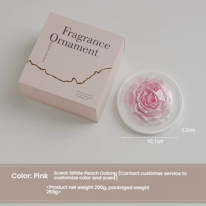 Peony Flower Gypsum Aromatherapy Desktop Decorative Item  Gift Diffuser Stone Aromatherapy Small-Scale Souvenir Gift