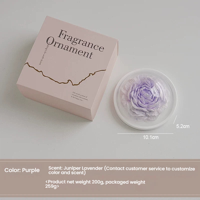 Peony Flower Gypsum Aromatherapy Desktop Decorative Item  Gift Diffuser Stone Aromatherapy Small-Scale Souvenir Gift